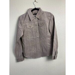 Paolo Santini Western Womens‎ 100% Leather Pearl Snap Jacket Size 4 Cowboy Rodeo